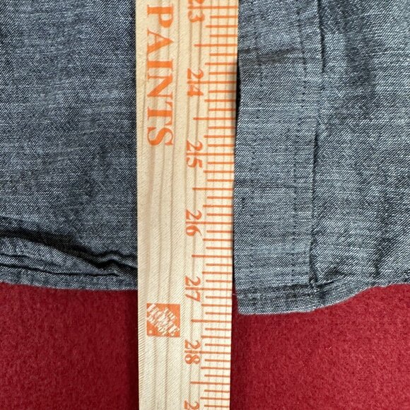 Hurley Shirt Mens XL Grey Button Up Cotton Short Sleeve Collared Pocket Adult - Picture 7 of 8